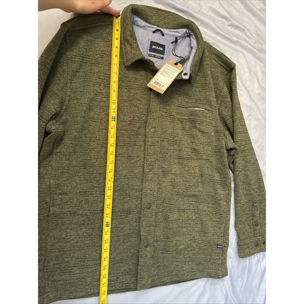 prAna Men's Tri Thermal Threads Overshirt Rye Green Size XXL - Picture 3 of 16